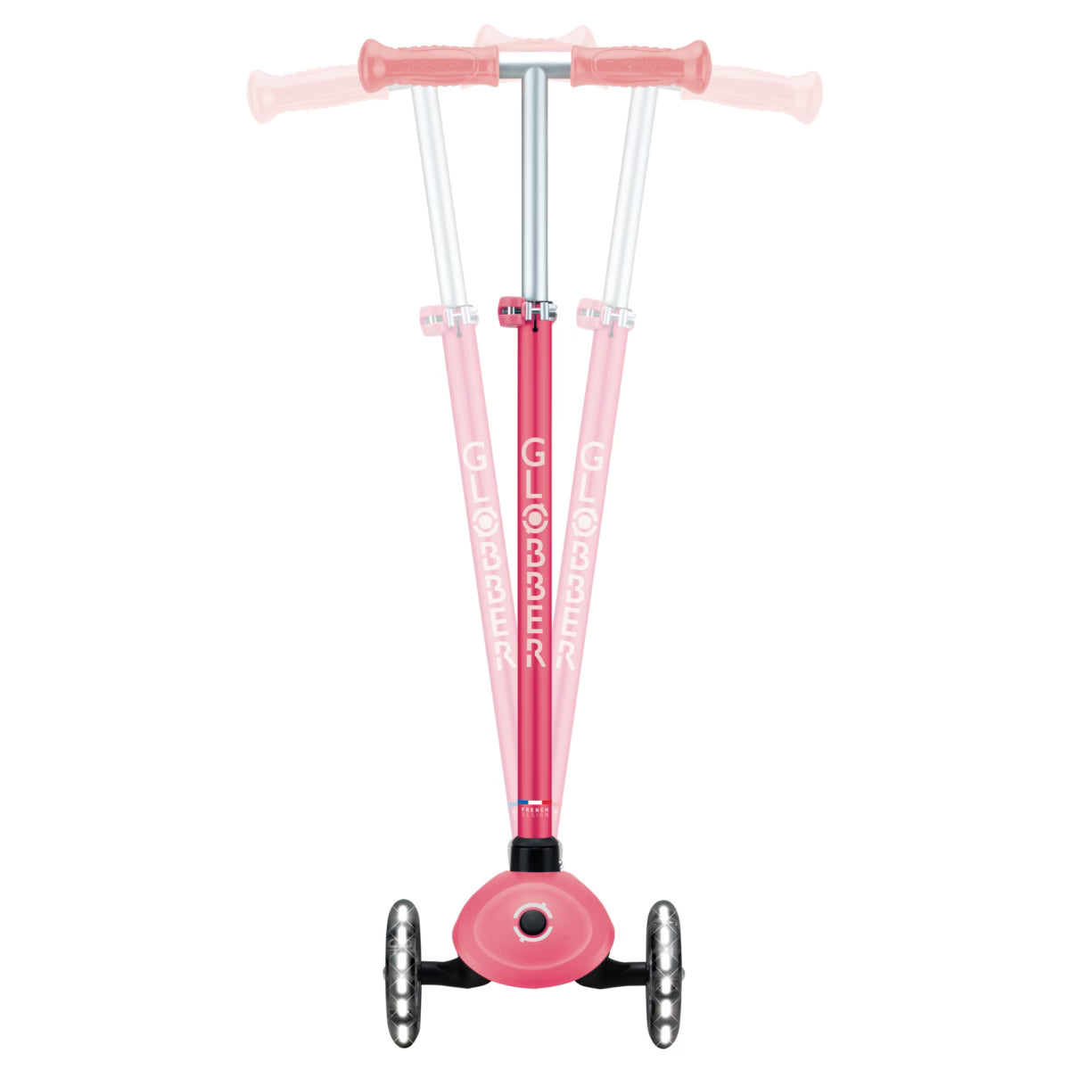 Trottinette Globber PRIMO PLUS LIGHTS GLOW – Rose