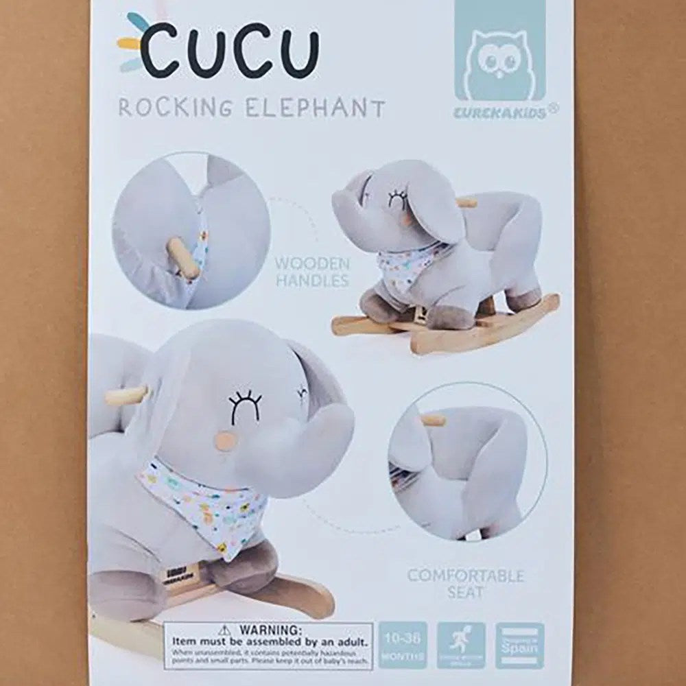 Rocker Éléphant Cuckoo Eurekakids – Chaise à Bascule Bébé