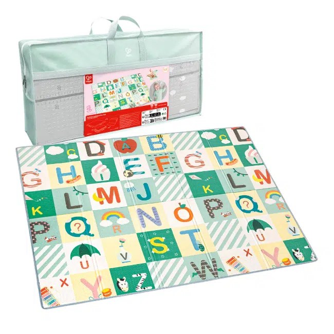 Tapis de jeu pliable double face Hape 177×147 cm