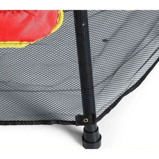 Trampoline d’Intérieur Enfant Rouge & Noir 140 cm – 2–6 Ans – 50 kg