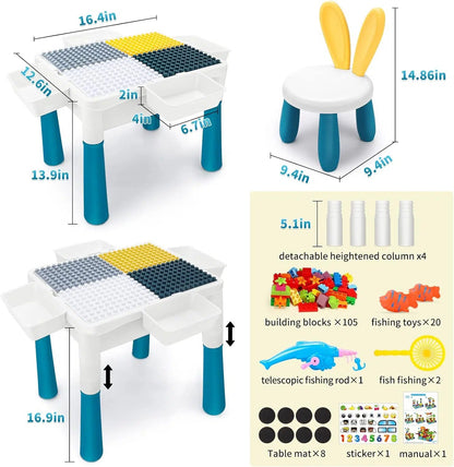 activity table blocks 5in1 double face < 105pcs