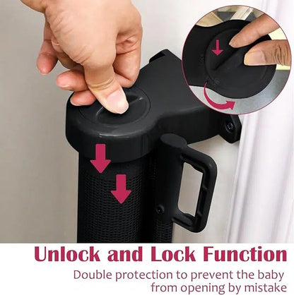 Barrière de Sécurité Rétractable pour Bébé 0-140 cm