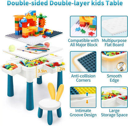 activity table blocks 5in1 double face < 105pcs