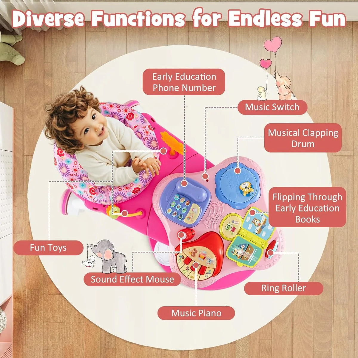 table d’activités pour bébé 3 en 1 BABY JOY
