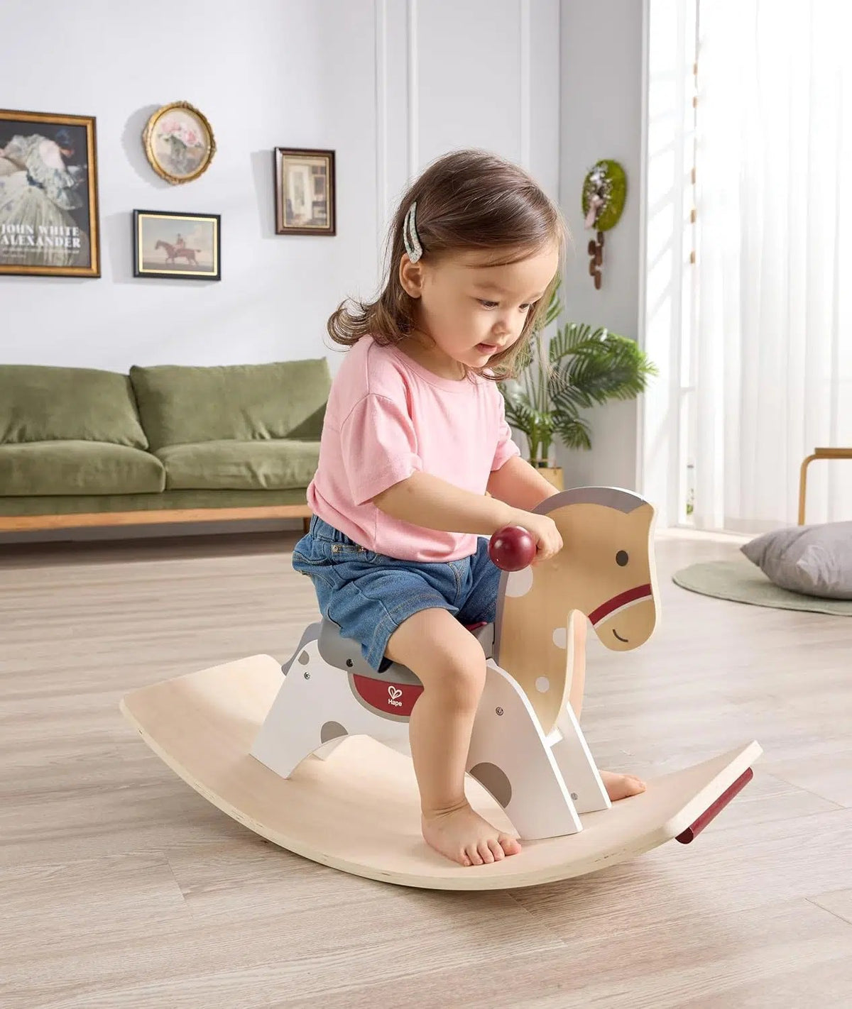 Hape Cheval à bascule 2 en 1