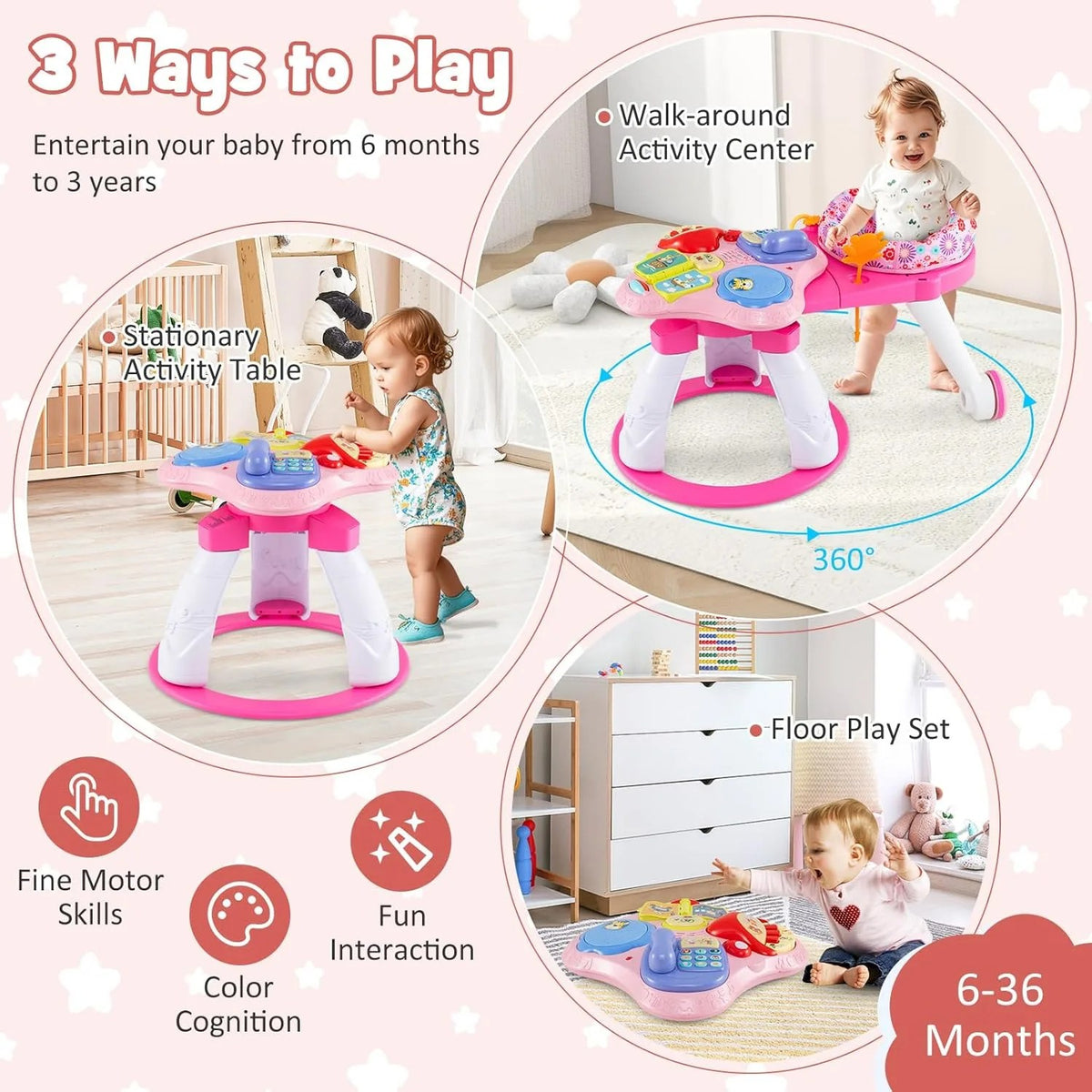 table d’activités pour bébé 3 en 1 BABY JOY