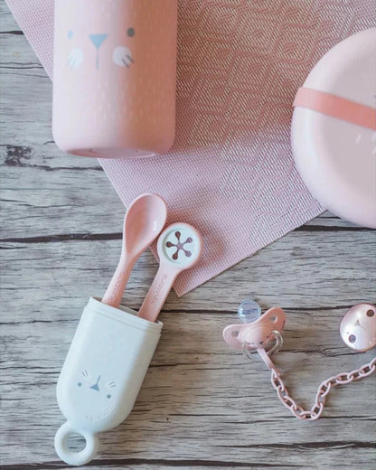 Suavinex Ensemble de Vaisselle – Rose