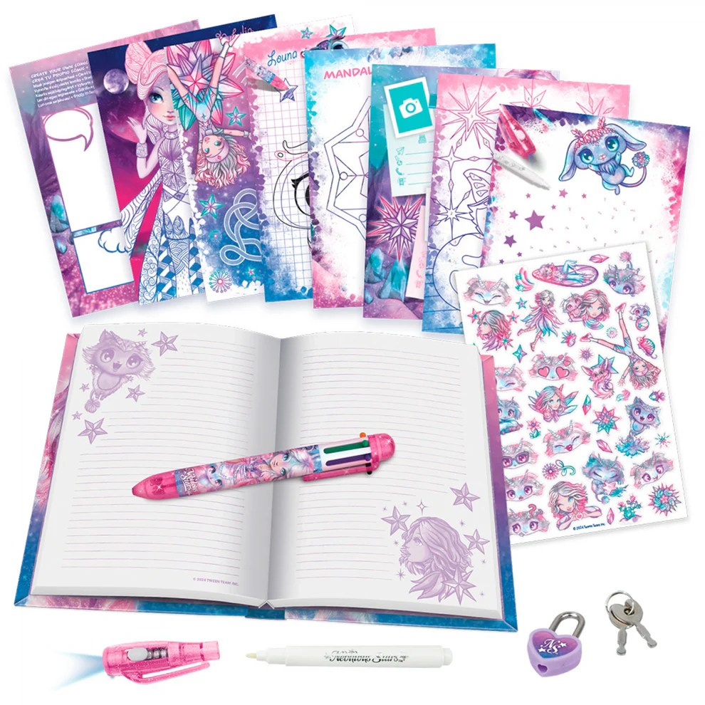 Journal Secret Estrelia avec stylo magique – Nebulous Stars