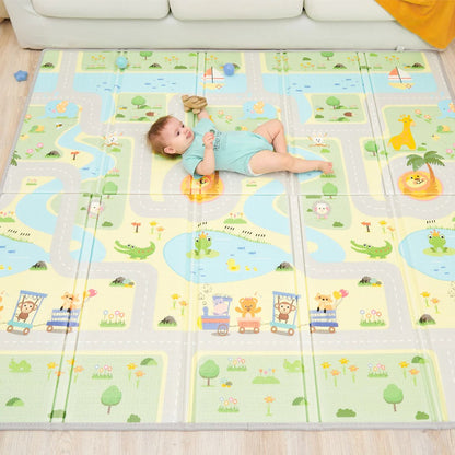 Tapis de Jeu en mousse, épais et pliable pour enfants