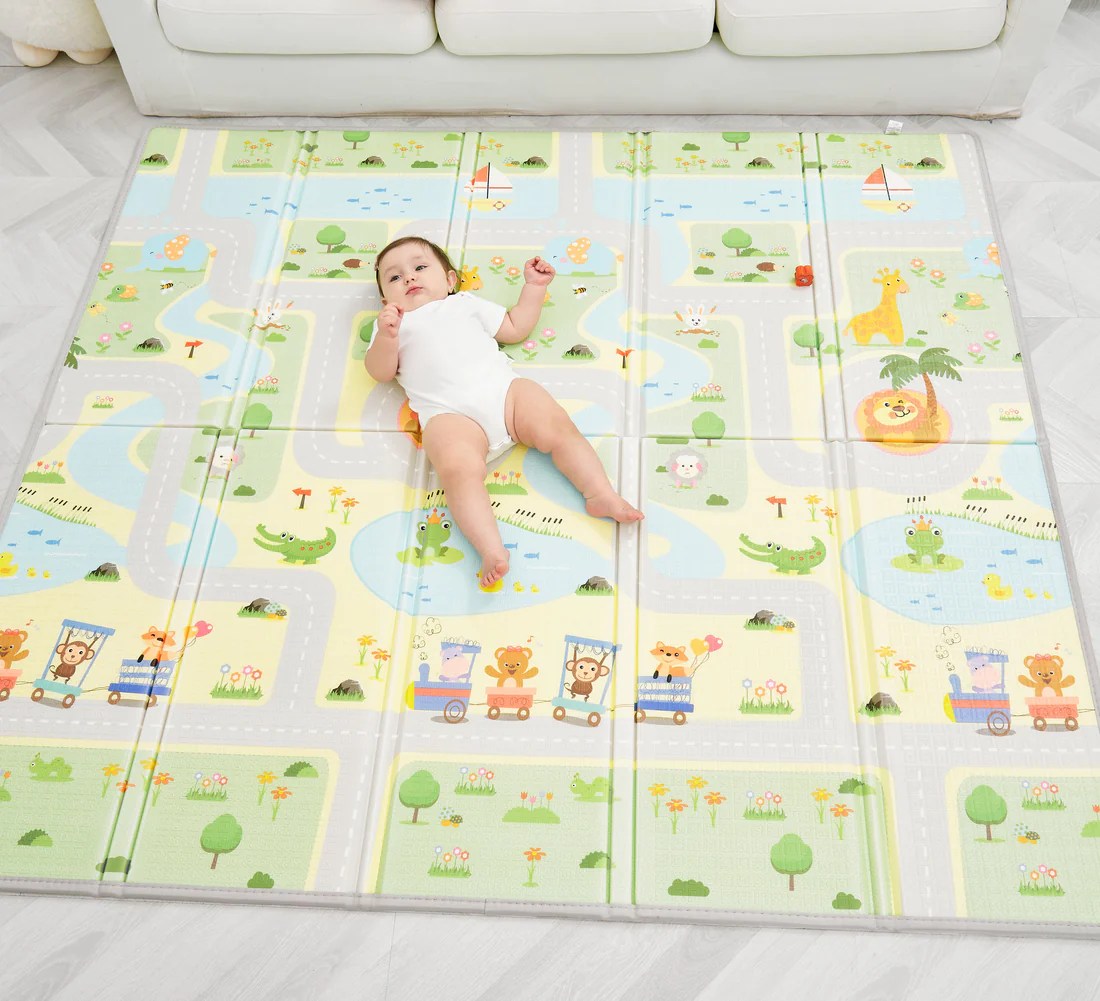 Tapis de Jeu en mousse, épais et pliable pour enfants
