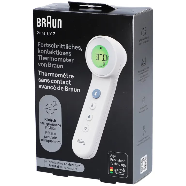Braun Thermomètre Frontal Sans Contact + Contact Age Precission BNT400 1
