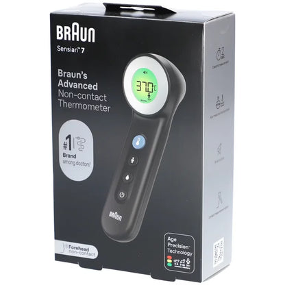 Braun Thermomètre frontal sans contact + contact avec Age Precision® – Noir BNT400BWE