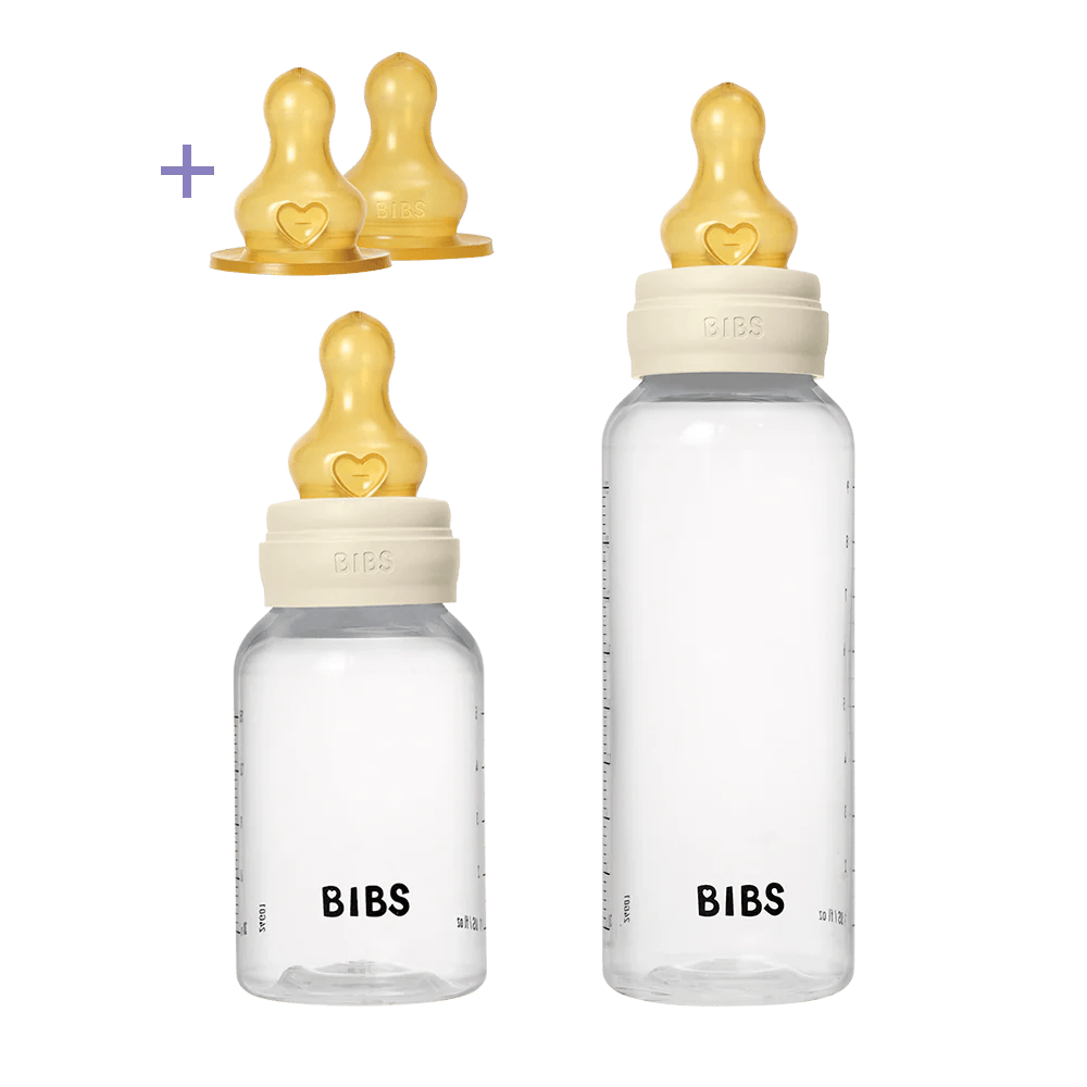 BIBS – Biberon grow and flow latex set 150ml + 270ml – Ivory