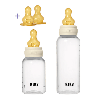 BIBS – Biberon grow and flow latex set 150ml + 270ml – Ivory