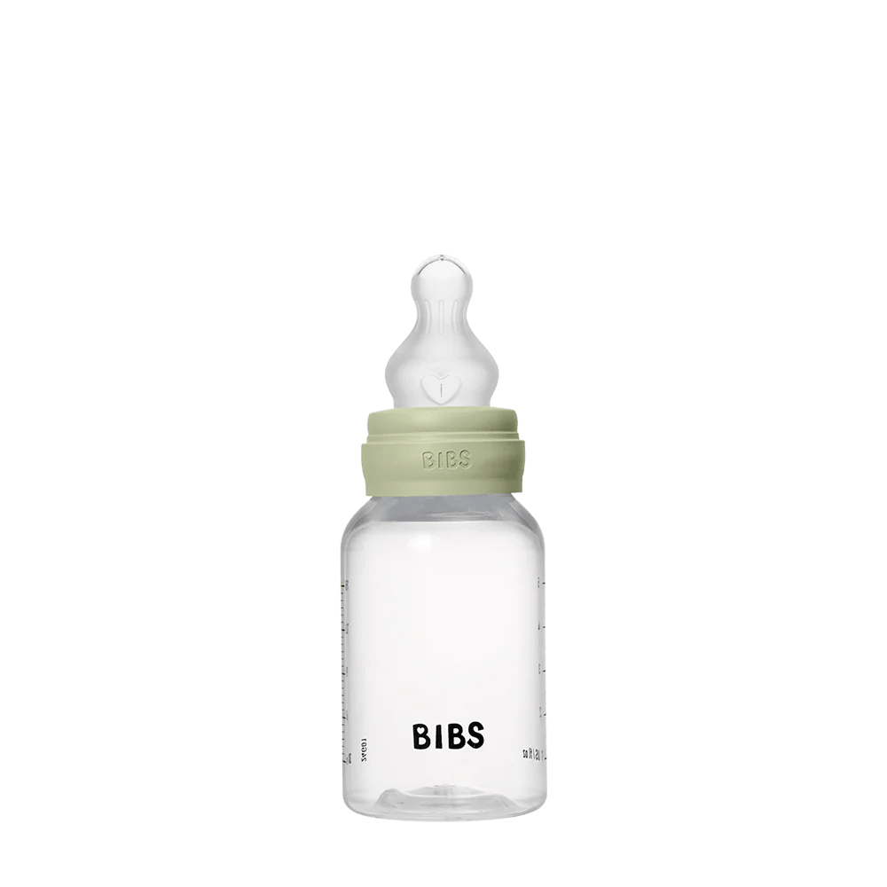 BIBS – Biberon rond 150 ml en silicone slow flow – Sage