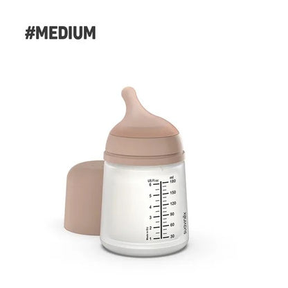 Biberon anti-colique 180ml 0m+ Débit S ZERØ.ZERØ – SUAVINEX