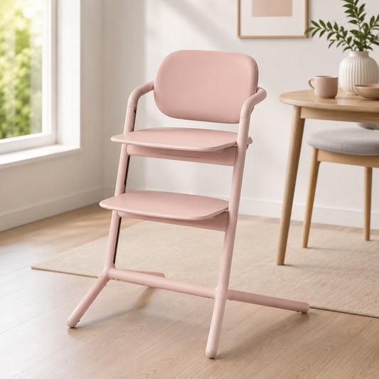 Chaise haute Lemo 3 en 1 Pearl Pink