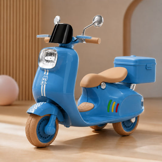 Moto Vespa Électrique 12V bleu
