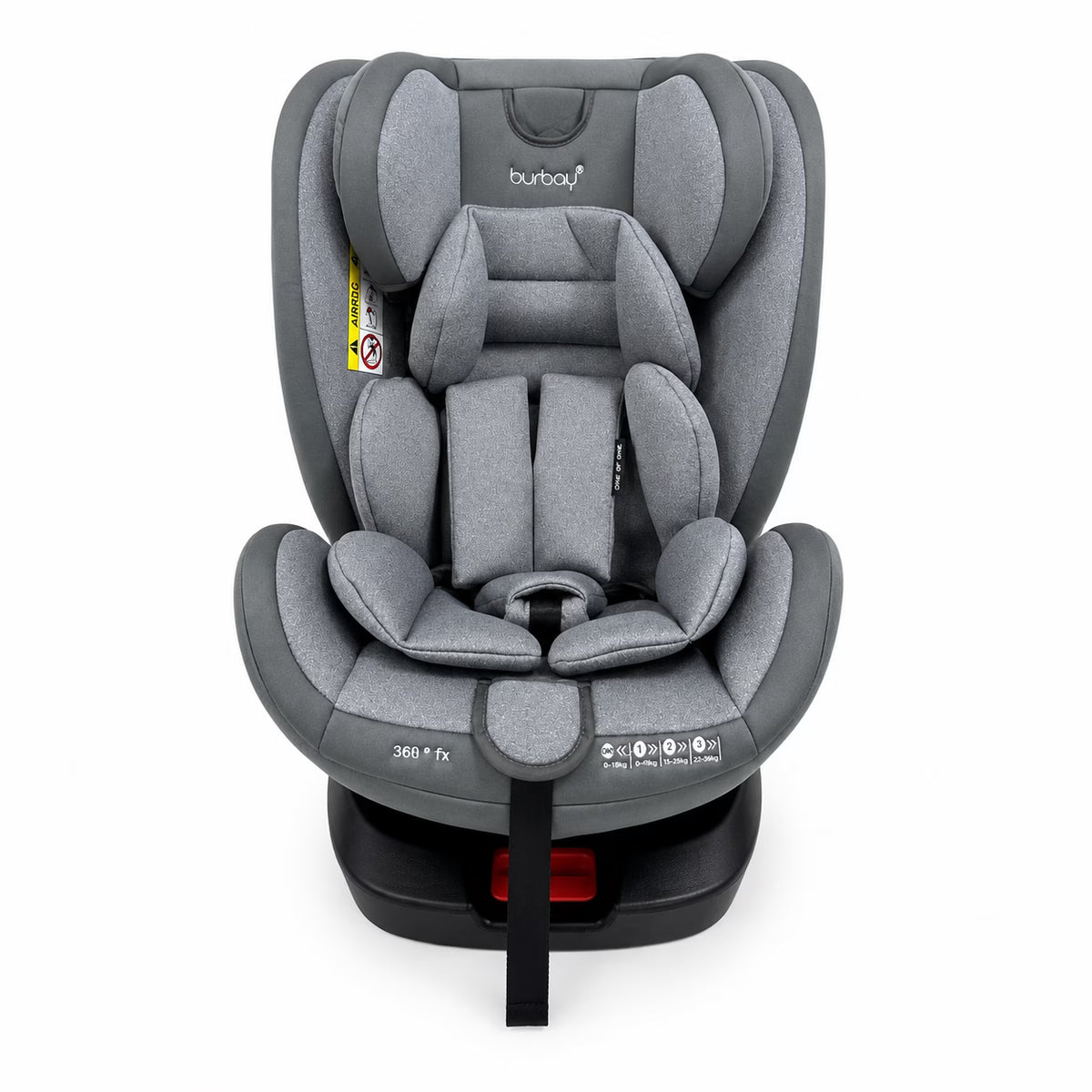 Siège Auto Bébé Burbay ISOFIX 360° Gris