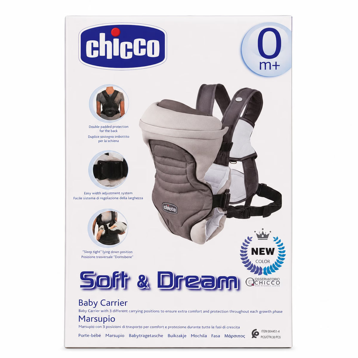 Porte-Bébé Soft & Dream Chicco 3 Positions Bleu