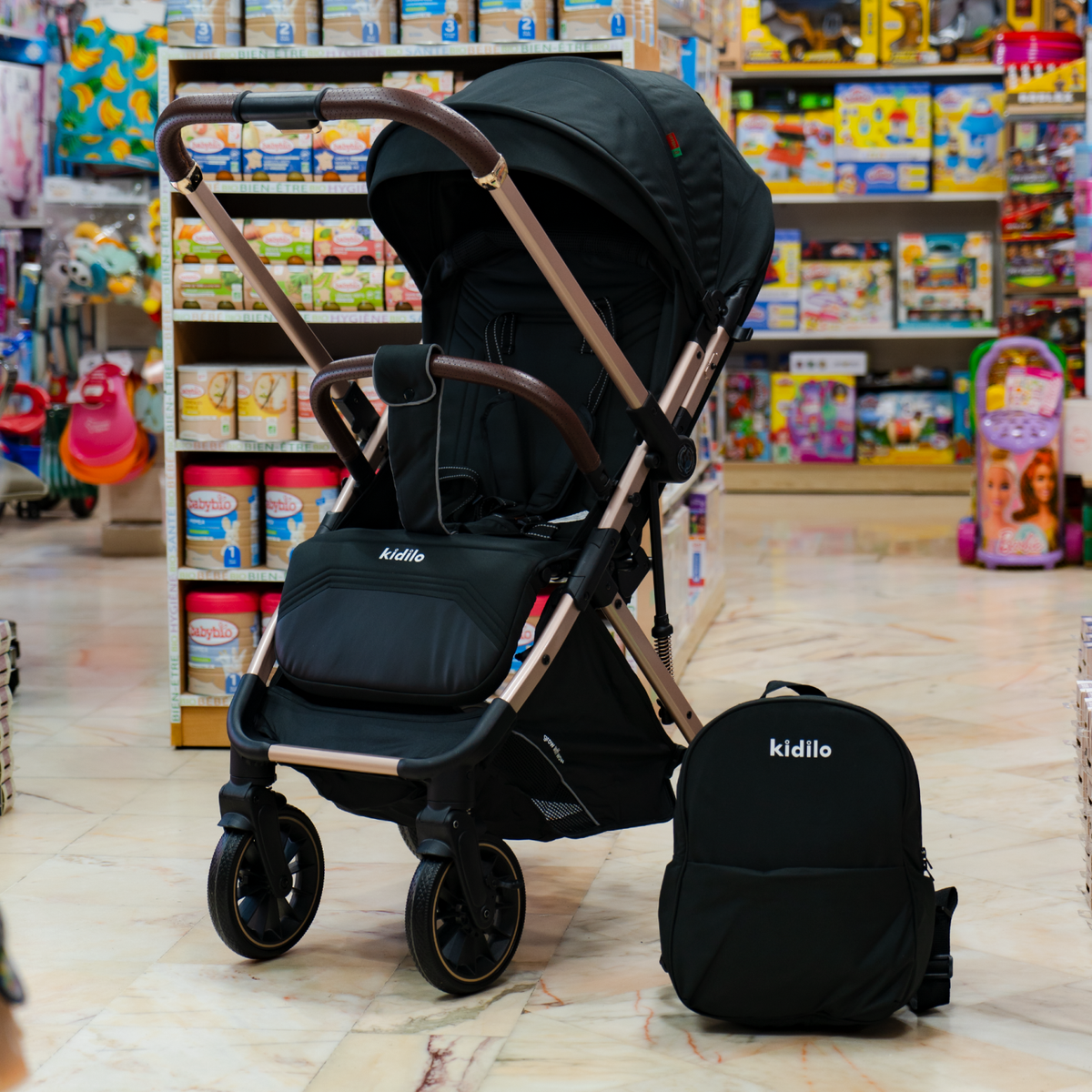 Poussette réversible avec couvre-jambes – 6530B PRO – Kidilo