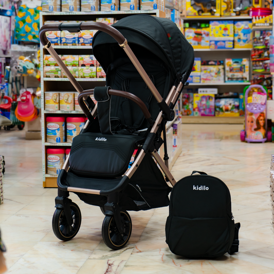 Poussette réversible avec couvre-jambes – 6530B PRO – Kidilo