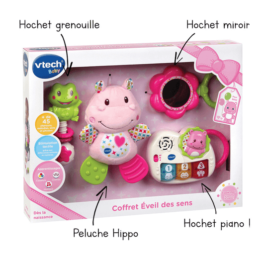 Vtech Coffret naissance Rose – Eveil des Sens 0m+