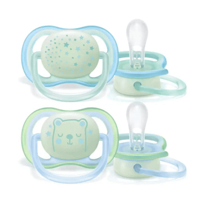 Philips AVENT Sucettes Ultra Air Night Boy 0-6m