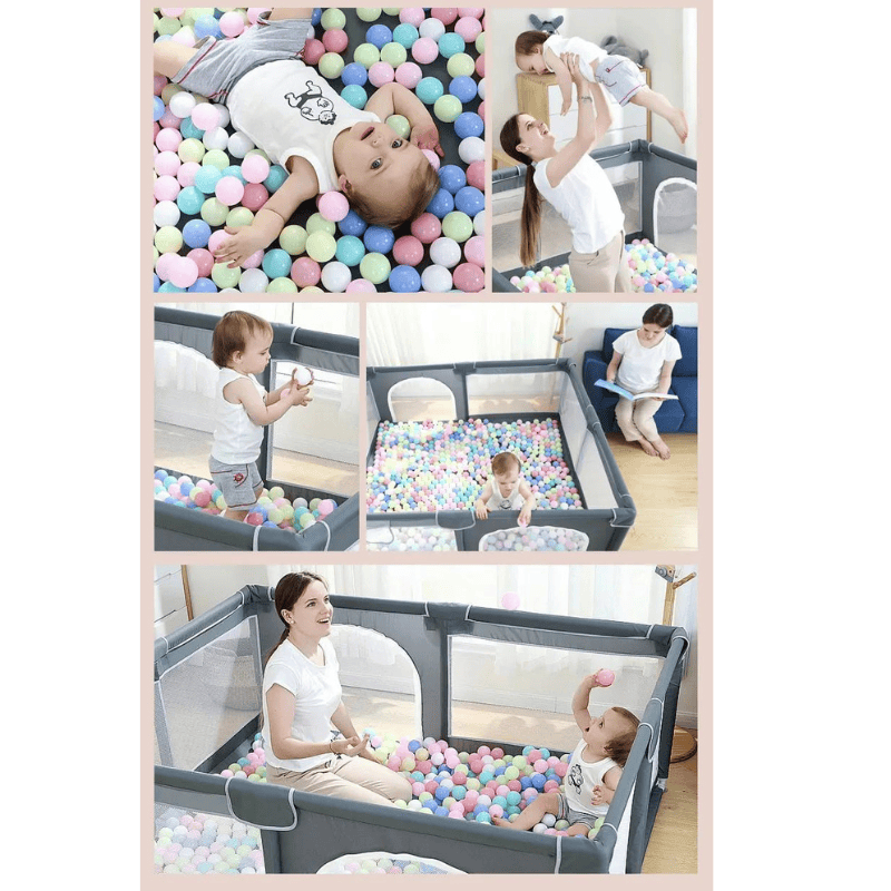 parc de jeux pour bébé de grande taille avec anti-collision-toimoys