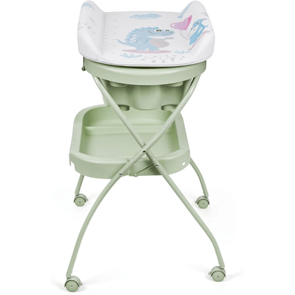Baignoire et matelas à langer vert – Ms