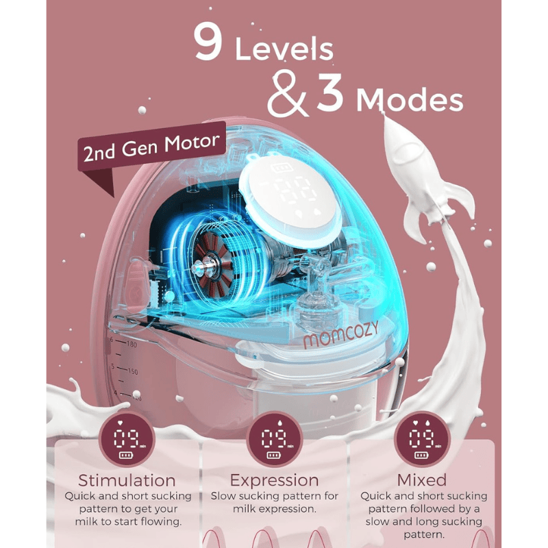 Tire-lait mains libres Momcozy M6 double