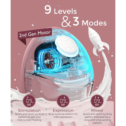 Tire-lait mains libres Momcozy M6 double