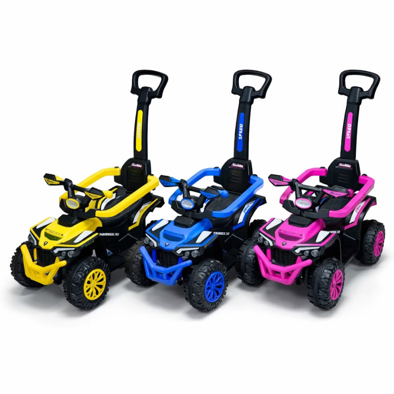 Voiture à Pousser 3 en 1 – Porteur Bébé avec Bascule Électrique – Jeune