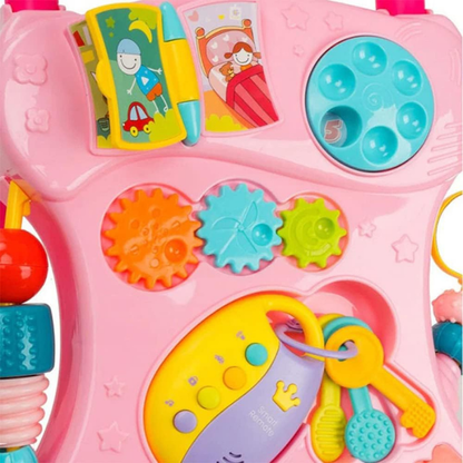 Trotteur avec lumière et musique 6M+ – Rose- Huanger