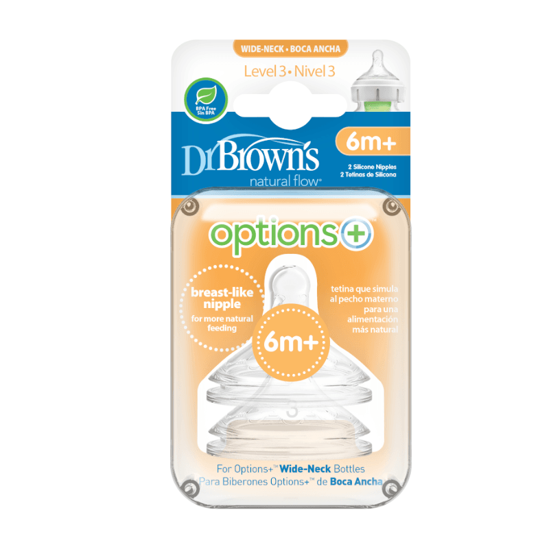 Dr. Brown’s Pack de 2 Tétines Cole large L3 6M+