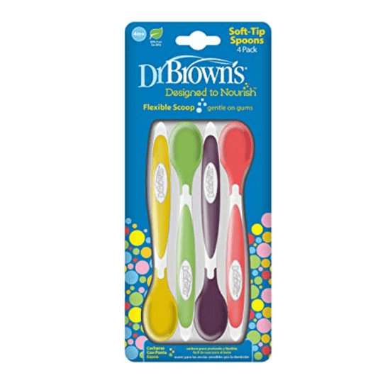 Dr. Brown’s Paquet de 4 cuillères à pointe souple 4M+