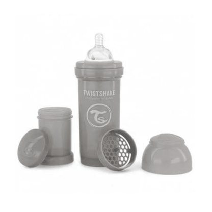 Biberon Twistshake Anti-Coliques 260ml 2m+ Gris