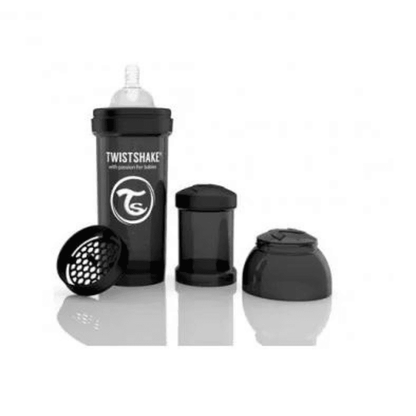Biberon Twistshake Anti-Coliques 260ml 2m+ Noir