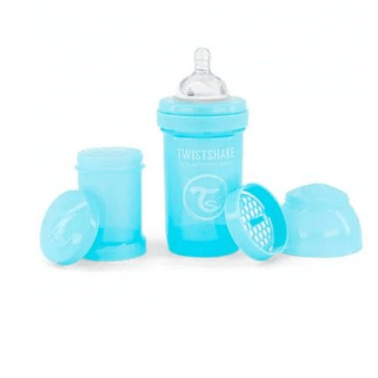 Biberon Twistshake anti-coliques 180ml 0m+ Bleu