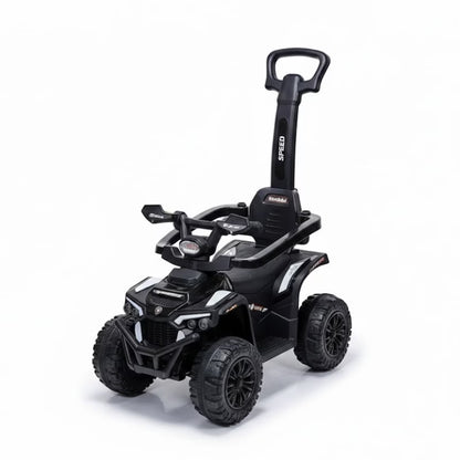 Voiture à Pousser 3 en 1 – Porteur Bébé avec Bascule Électrique – Noir