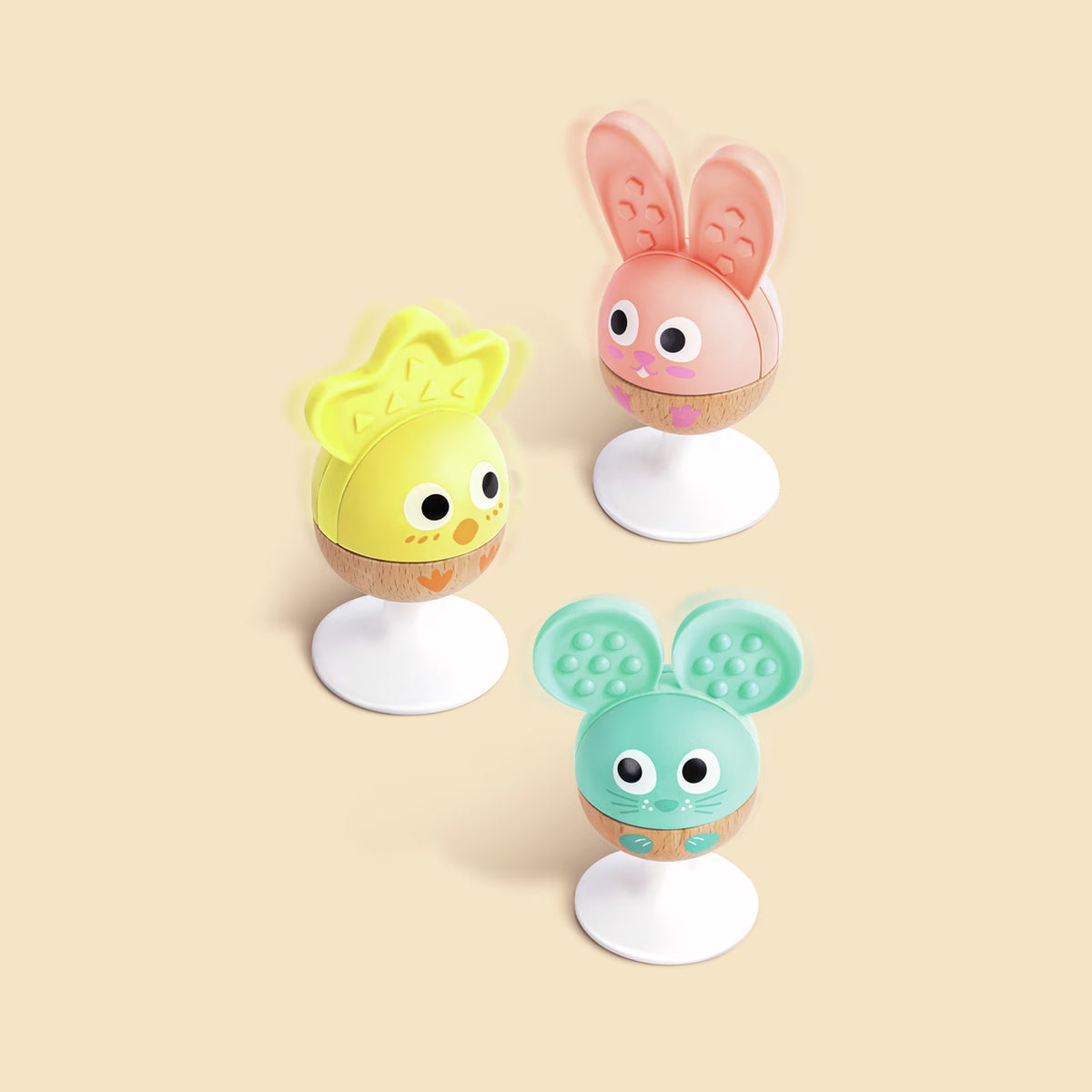 Trio de hochets Joyeux animaux – hape