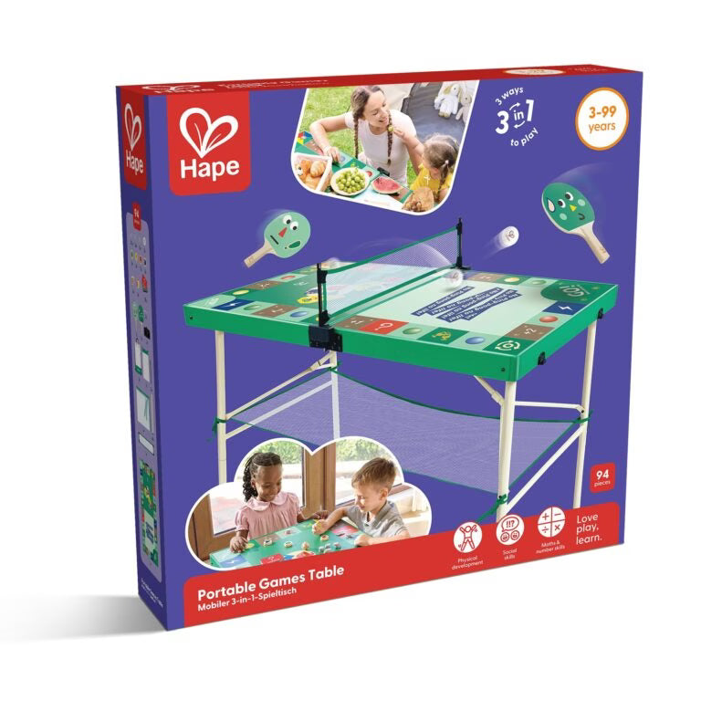 Hape Table de Jeux Portable 3A+
