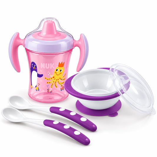 SET REPAS ROSE/VIOLET-Dès 6 Mois