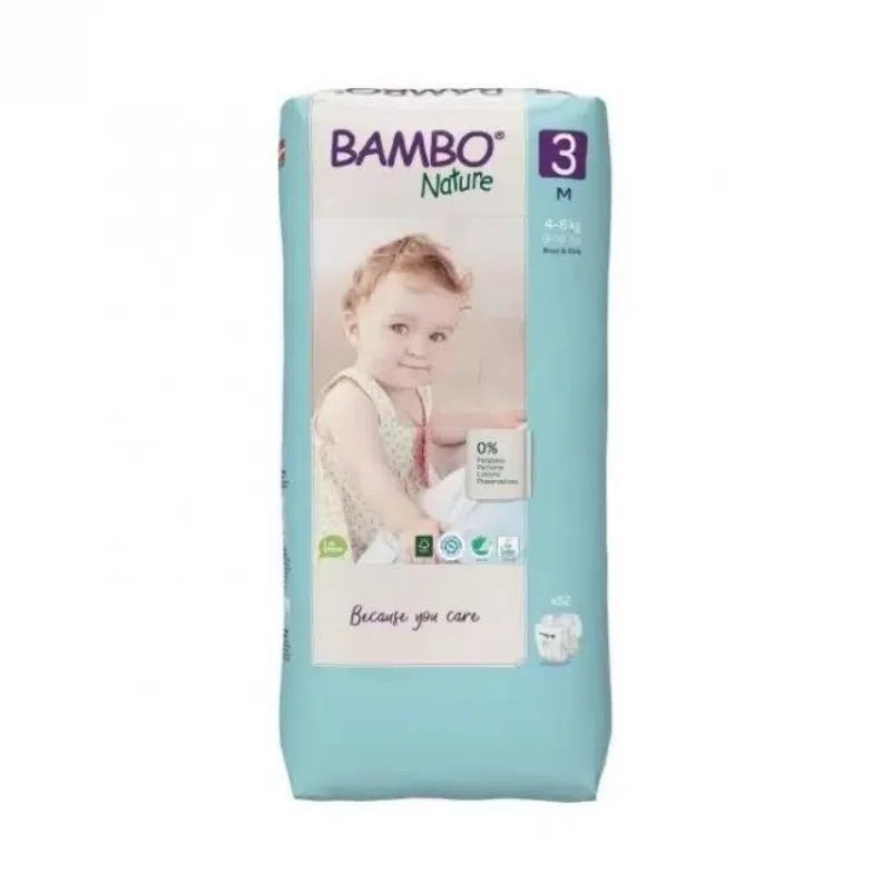 BAMBO NATURE T3 4-8 KG / 52 COUCHES