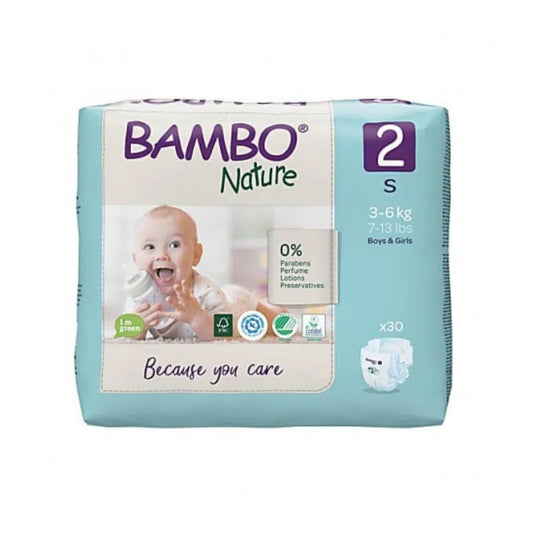 BAMBO NATURE T2 3-6KG / 30 COUCHES