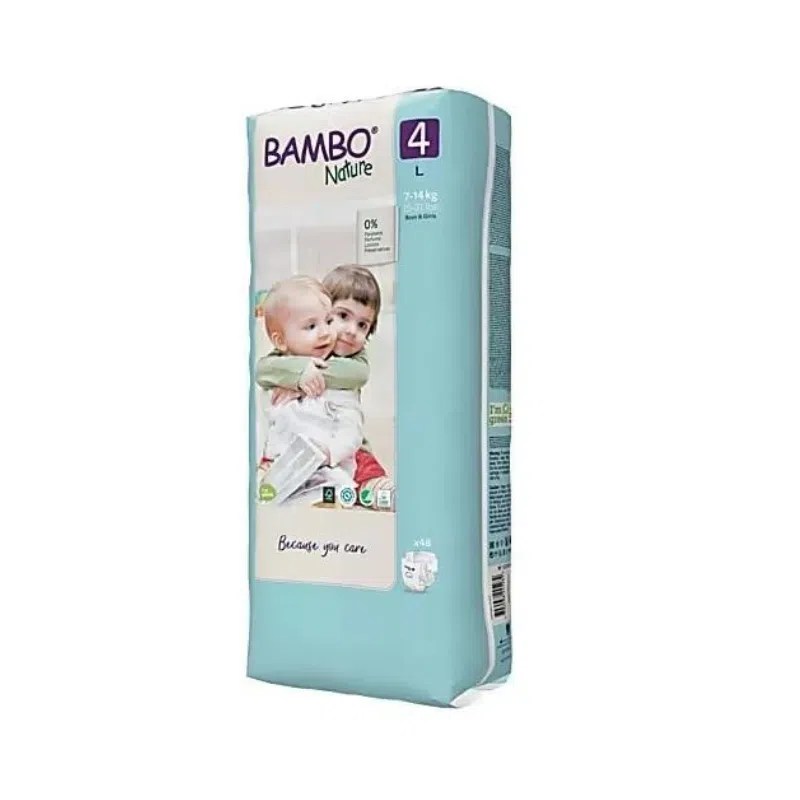 BAMBO NATURE COUCHES T4 7-14 KG / 48 COUCHES