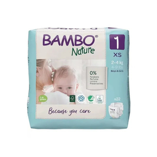 BAMBO NATURE T1 2-4KG / 22 COUCHES