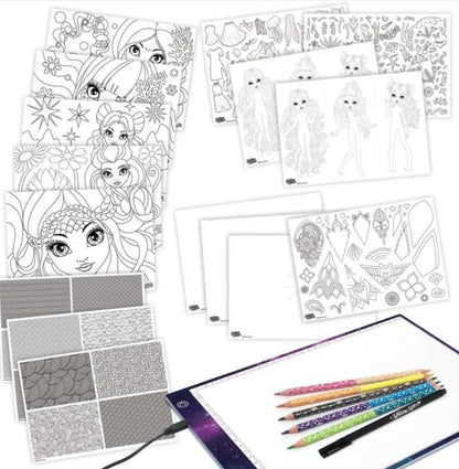 Bloc de Lumière pour Traçage et Coloriage – Nebulous Stars