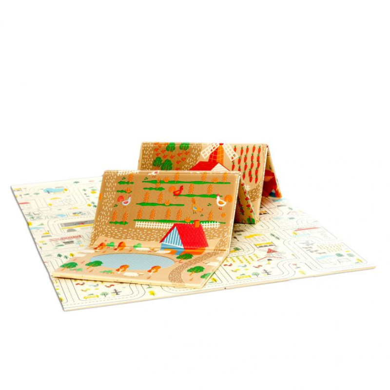 TAPIS DE JEU FERME-VILLE 120X180 ASALVO