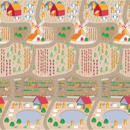 TAPIS DE JEU FERME-VILLE 120X180 ASALVO
